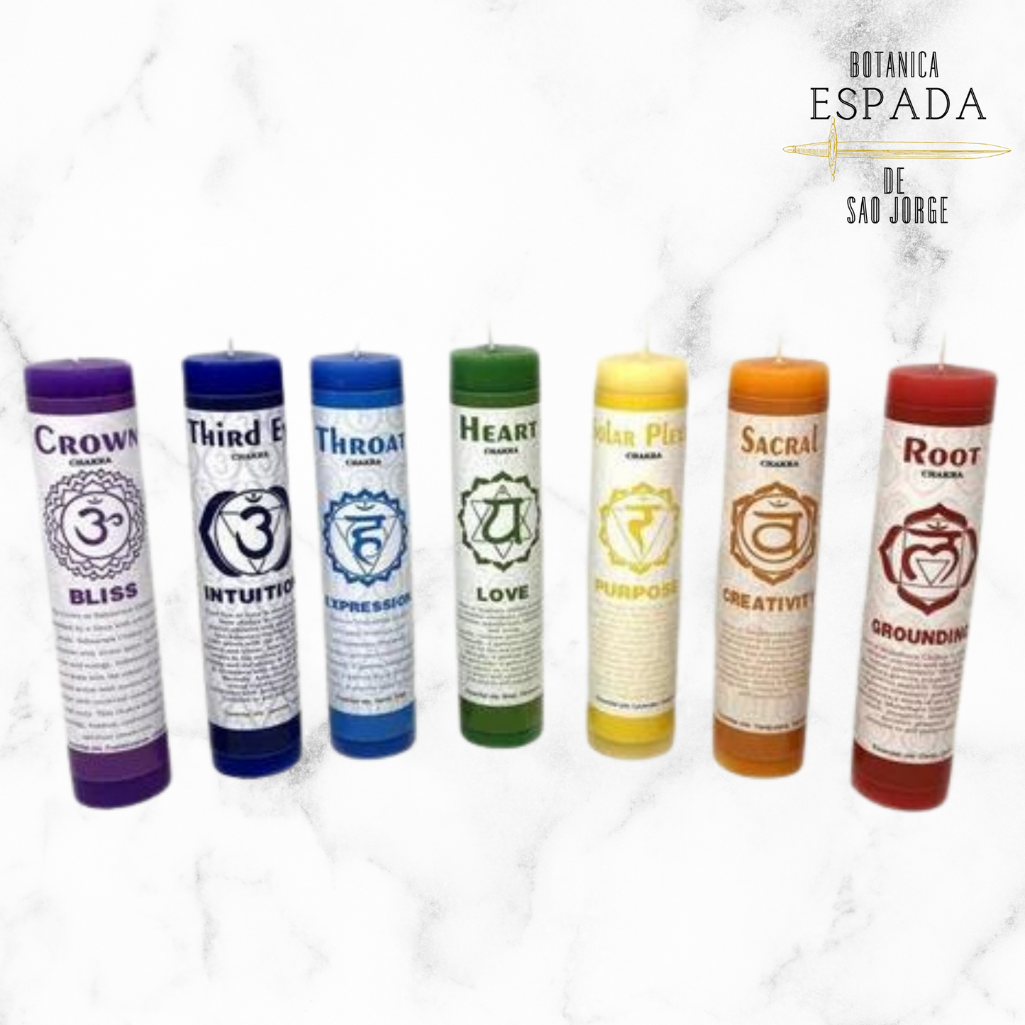 CHAKRA PILLAR CANDLES